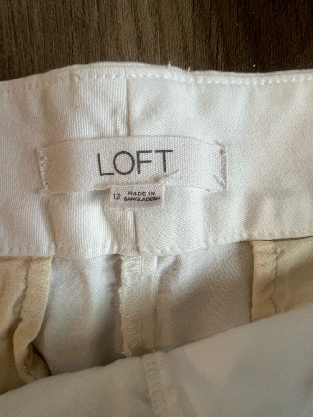 LOFT Riviera White Scalloped Shorts - Picture 4 of 5